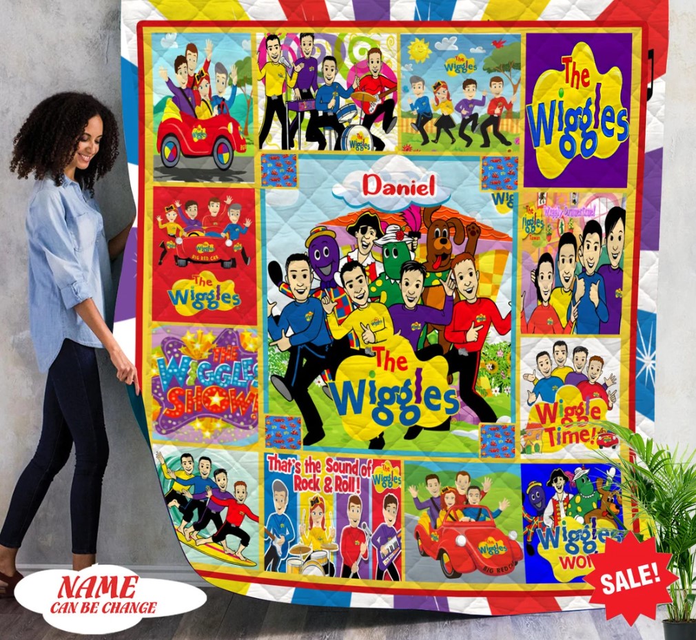 Personalized The Wiggles Quilt Blanket The Wiggles Theme Party Blanket The Wiggles Gifts
